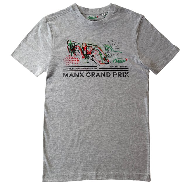 2026 - MGP BIKE RECORDS LINE - GREY T-SHIRT 26MGP H06G