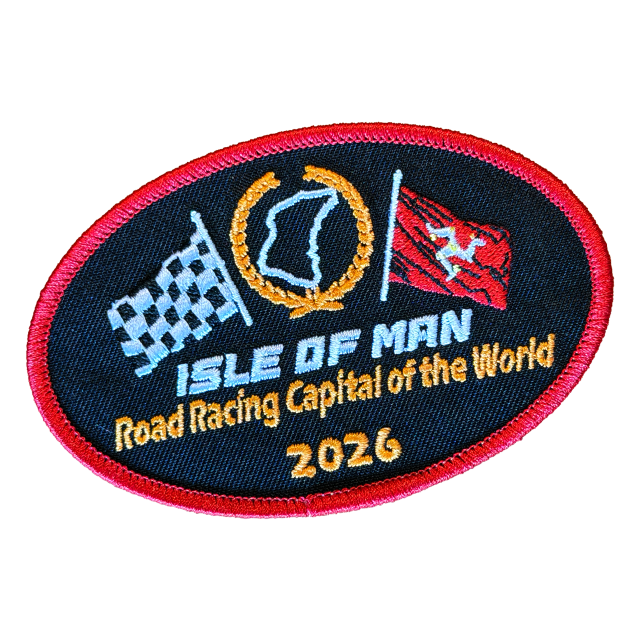 2026 OVAL X-FLAGS - IRON/SEW PATCH MG 861
