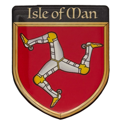 Isle of Man Shield Glossy Epoxy Flat Fridge Magnet MG 506