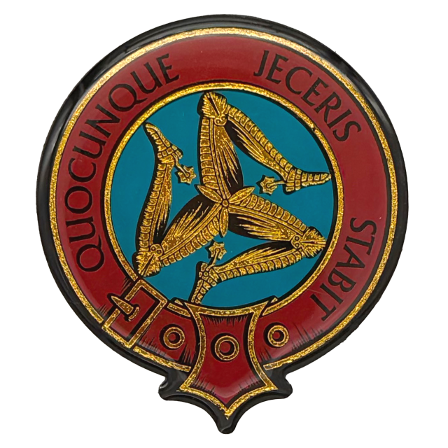 Latin Motto Circular Glossy Flat Magnet MG 509