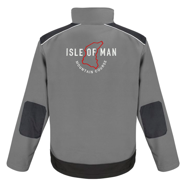GREY/BLACK X-FLAGS SOFTSHELL JACKET XF-SS