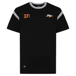 305 BLACK - LHB DELUXE T-SHIRT- ARM STRIPE