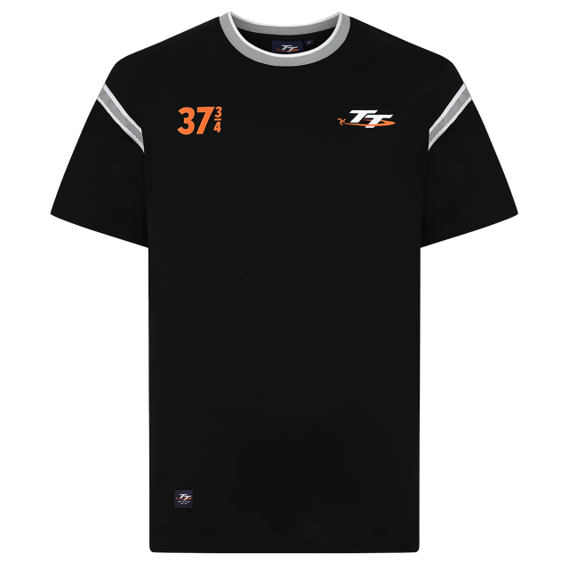 305 BLACK - LHB DELUXE T-SHIRT- ARM STRIPE