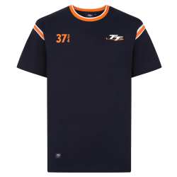 305 NAVY - LHB DELUXE T-SHIRT - ARM STRIPE