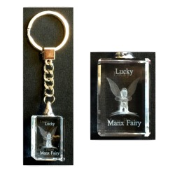 CRYSTAL - KEYRING - MANX FAIRY MG 337