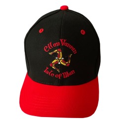MANX 3LEGS - BLACK/RED BASEBALL CAP MG 346