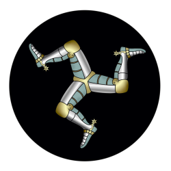 3LEGS BLACK CIRCLE STICKER MG 801
