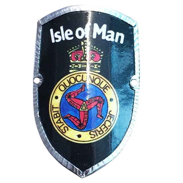 WALKING STICK BADGE - IOM 3 LEGS  MG 423