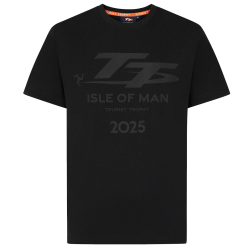 BLACK TONAL LOGO GRAPHIC DATED TEE - 475 B