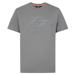 CHARCOAL TONAL LOGO GRAPHIC DATED TEE - 475 C