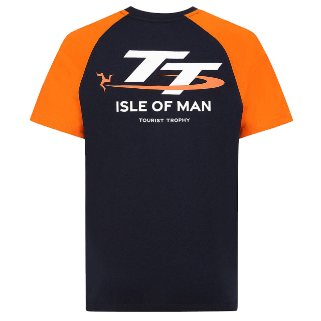 NAVY/ORANGE TT LHB STRIPE TEE - 487 NO