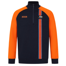 NAVY/ORANGE 1/4 ZIP MID LAYER 489 NO