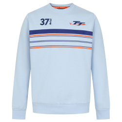 LIGHT BLUE STRIPE SWEATSHIRT 492S
