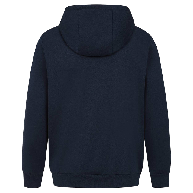 NAVY FULL ZIP STRIPE HOODIE 493H N