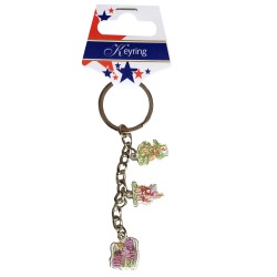 KEYRING - MANX FAIRY-FUCHSIA MG 501