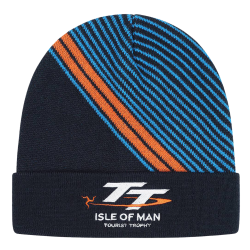 NAVY / DIA STRIPE BEANIE - 537