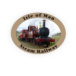 MANX STEAM RAILWAY PIN BADGE MG 586