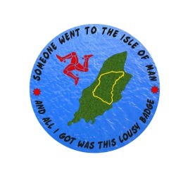 THE ISLAND LOUSY PIN BADGE MG 590