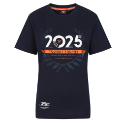 NAVY STATISTICS LADIES TEE - 624L N