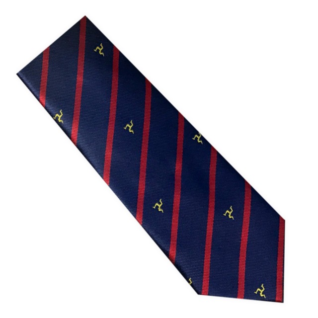 3 LEGS - NAVY-RED STRIPED TIE MG 655