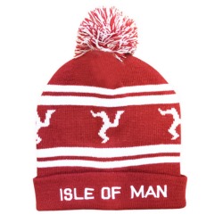 BOBBLE HAT - RED/WHITE MG 717