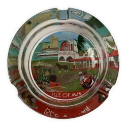 ISLE OF MAN - GLASS ASHTRAY MG 205