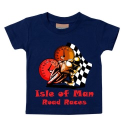 Isle of Man ROAD RACES BIKE - BABY NAVY T-SHIRT MBT 1570