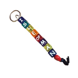 ISLE OF MAN - BEADS KEYRING MG 739