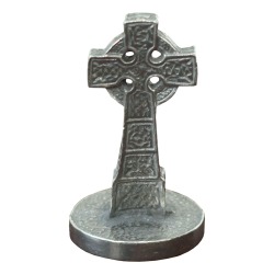 PEWTER CELTIC CROSS  MG 018