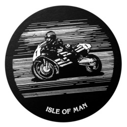 LARGE - SLATE COASTER -  ISLE OF MAN RACES BIKE  MG 286