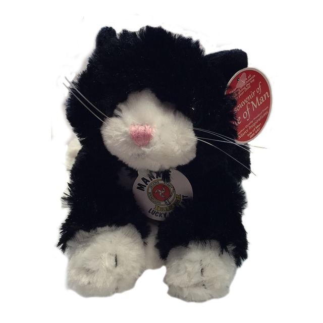 MANX CAT SOFT TOY BLACK/WHITE MG 639