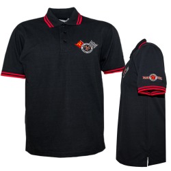 BLACK/RED RACING  POLO 23CFBR