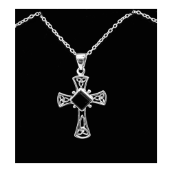 Black Onyx Celtic Pendant JSS 26