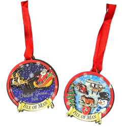 DOUBLE SIDED CHRISTMAS HANGING DECORATION MG 023