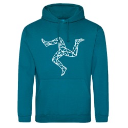 DEEP SEA BLUE 3LEGS PRINTED HOODIE  MPH 1420