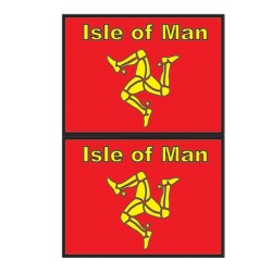 TWIN PACK MANX FLAGS STICKERS MG 413