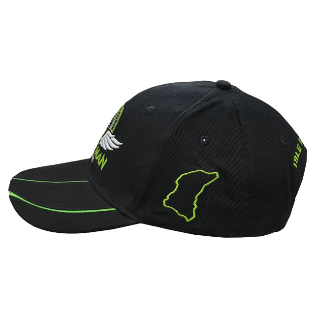 BLACK/GREEN WINGS CAP HBB 24