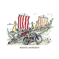 BIKING INVASION GREETINGS CARD HC 006