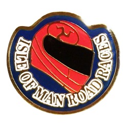 PIN BADGE- ISLE OF MAN HELMET  MG 505