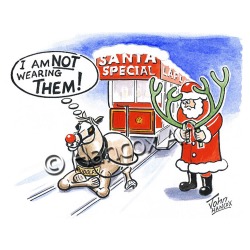 Manx Christmas Card - HORSETRAM - XM04