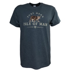 Isle of Man Manx Cat  T-Shirt  IOM16-DH