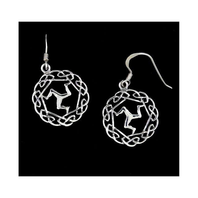  3 LEGS/ CELTIC CIRCLE EARRINGS JSS 19