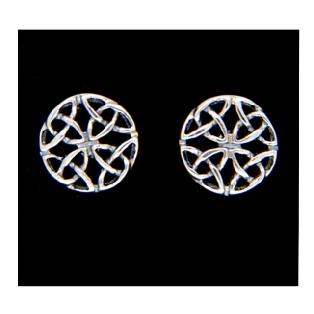 ROUND CELTIC KNOT STUD EARRINGS JSS 24