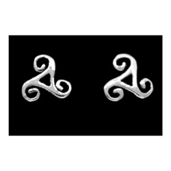 TRISKELE CELTIC KNOT STUD EARRINGS JSS 25