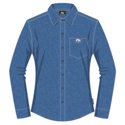 LADIES - TT BLUE L/SLEEVE DENIM SHIRT 20LDS1