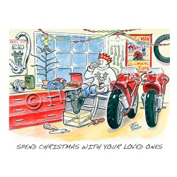 Manx Christmas Card - LOVED ONES - XM05