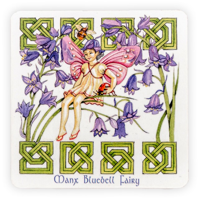 MANX FAIRY SET OF 6 CORK BACKED COASTERS MG 136
