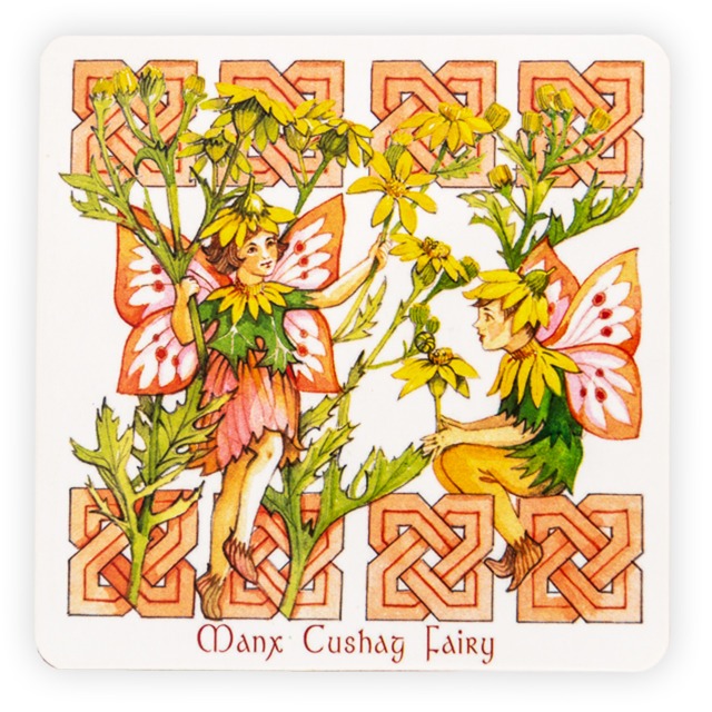 MANX FAIRY SET OF 6 CORK BACKED COASTERS MG 136