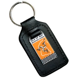 Orange Mt. Course Leather Keyring MG 935