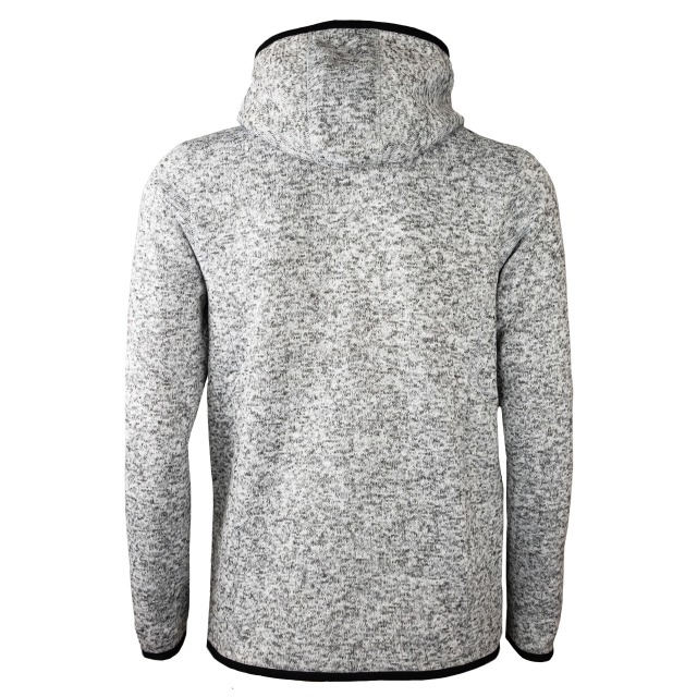 GREY/BLACK FLECK HOODED JACKET MEFJ 1535